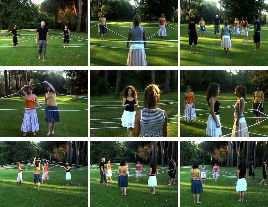 Still images from the video Cat´s Cradle, 12.40 min, 2005